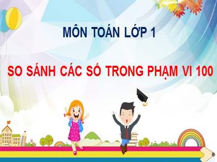 Bài giảng Toán Lớp 1 - Bài: So sánh các số trong phạm vi 100