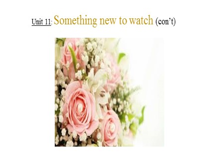 Bài giảng English Lớp 5 - Unit 11: Something new to watch (Continue)