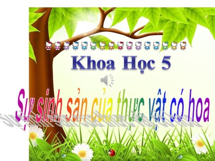 Bài giảng Khoa học Lớp 5 - Bài 52: Sự sinh sản của thực vật có hoa