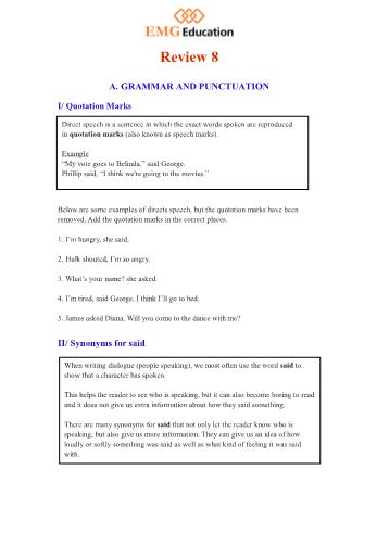 Bài tập Tiếng Anh tích hợp Lớp 5 - Grade 5: English Review 8 - Pack 3