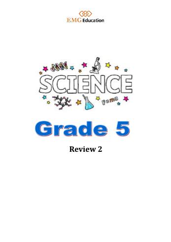 Bài tập Tiếng Anh tích hợp Lớp 5 - Grade 5: Science Review 2