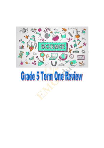 Bài tập Tiếng Anh tích hợp Lớp 5 - Grade 5: Science Review
