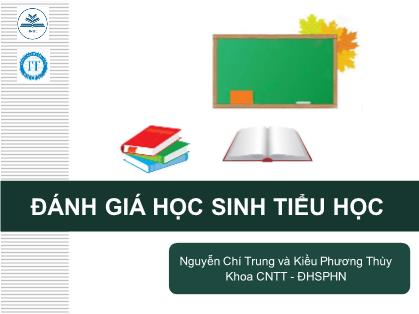 Tài liệu Đánh giá học sinh tiểu học môn Tin học