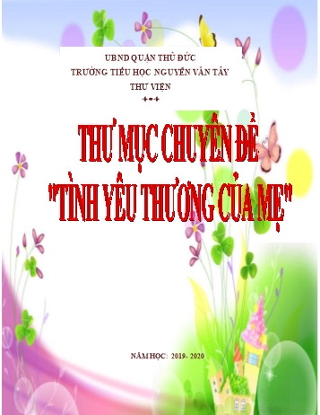 Thư mục Chuyên đề Tình yêu thương của mẹ