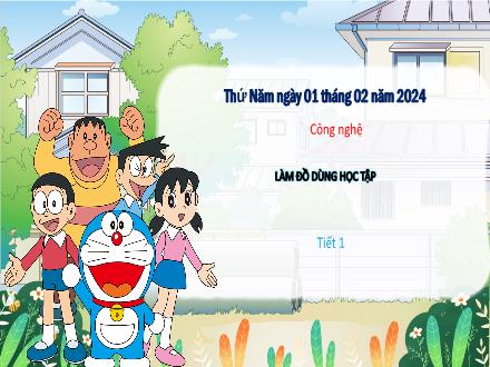 Bài giảng Công nghệ Lớp 4 - Bài 7: Làm đồ dùng học tập