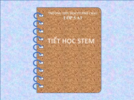 Bài giảng Stem Lớp 5 - Em là tuyên thuyền viên