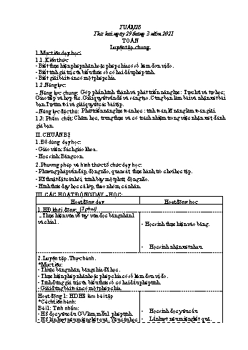 Giáo án các môn Lớp 2 - Tuần 28 - Năm học 2020-2021 - Nguyễn Thị Hồng