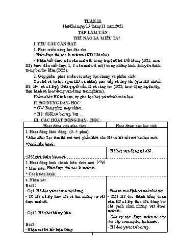 Giáo án các môn Lớp 4 - Tuần 10 - Năm học 2021-2022 - Nguyễn Thị Mai Liễu