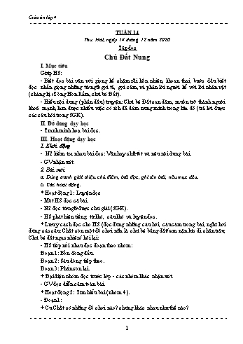 Giáo án các môn Lớp 4 - Tuần 14 - Năm học 2020-2021 - Nguyễn Thị Mai Liễu