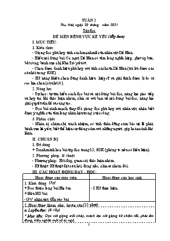 Giáo án các môn Lớp 4 - Tuần 2 - Năm học 2021-2022 - Nguyễn Thị Mai Liễu