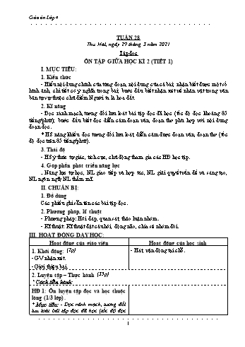 Giáo án các môn Lớp 4 - Tuần 28 - Năm học 2020-2021 - Nguyễn Thị Mai Liễu