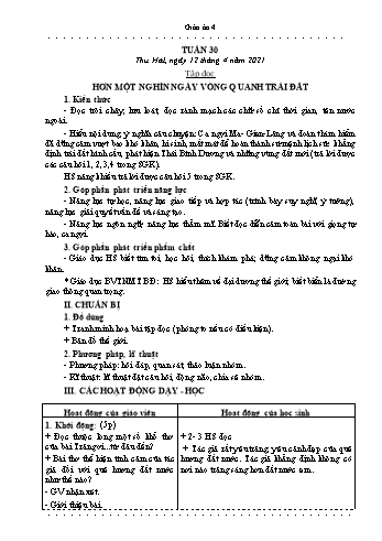Giáo án các môn Lớp 4 - Tuần 30 - Năm học 2020-2021 - Nguyễn Thị Mai Liễu