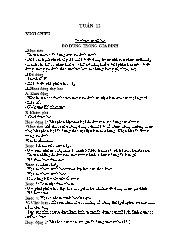Giáo án Lớp 2 - Tuần 12 - Năm học 2020-2021 - Nguyễn Thị Mơ