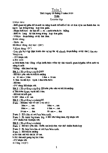 Giáo án Lớp 2 - Tuần 2 - Năm học 2020-2021 - Văn Thị Hồng Châu
