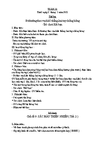 Giáo án Lớp 2 - Tuần 23 đến 26 - Năm học 2020-2021 - Phạm Thị Bích Liễu