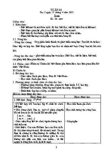 Giáo án Lớp 2 - Tuần 30 - Năm học 2020-2021 - Văn Thị Hồng Châu
