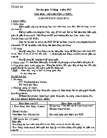 Giáo án Lớp 3 - Tuần 30 - Năm học 2020-2021 - Nguyễn Thị Tân