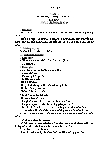 Giáo án Lớp 4 - Tuần 15 - Năm học 2020-2021 - Hồ Thị Lệ Phương