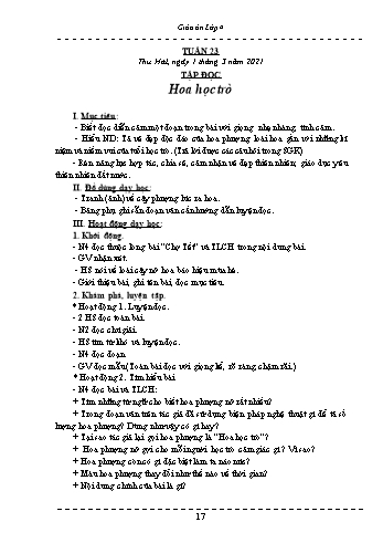 Giáo án Lớp 4 - Tuần 23 - Năm học 2020-2021 - Hồ Thị Lệ Phương