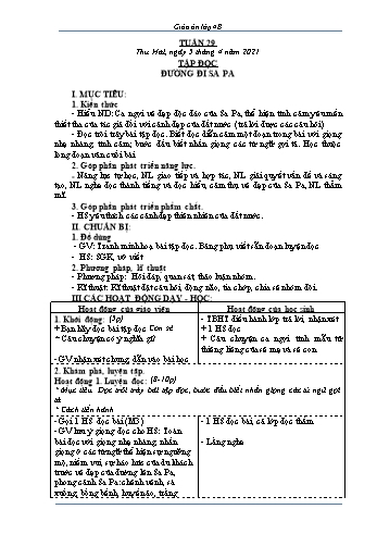 Giáo án Lớp 4 - Tuần 29 - Năm học 2020-2021 - Hồ Thị Lệ Phương