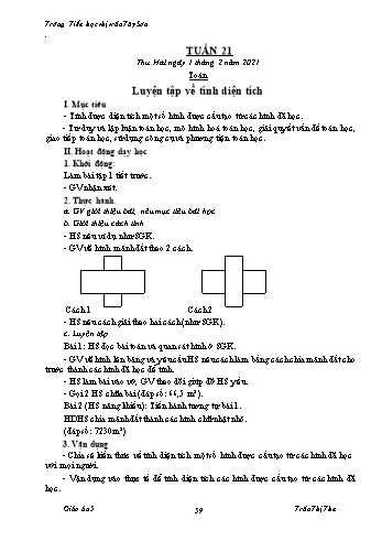 Giáo án Lớp 5 - Tuần 21 - Năm học 2020-2021 - Trần Thị Thu