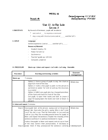 Giáo ansn Tiếng Anh Lớp 2 - Tuần 25 - Năm học 2020-2021 - Cao Văn Hùng