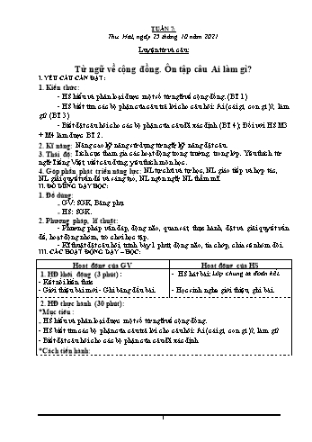 Kế hoạch bài dạy các môn Khối 3 - Tuần 7 - Năm học 2021-2022 - Phan Thị Thu Hằng