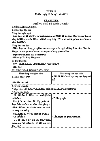 Kế hoạch bài dạy các môn Khối 4 - Tuần 26 - Năm học 2022-2023 - Hà Thị Minh Xuyến