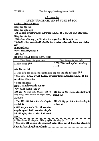 Kế hoạch bài dạy các môn Khối 4 - Tuần 28 - Năm học 2022-2023 - Hà Thị Minh Xuyến