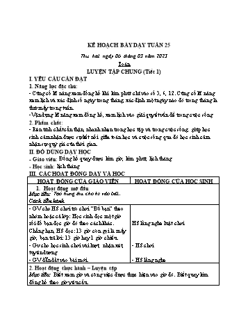 Kế hoạch bài dạy các môn Lớp 2 - Tuần 25 - Năm học 2022-2023 - Nguyễn Thị Minh Thúy