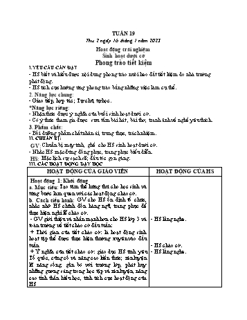 Kế hoạch bài dạy các môn Lớp 3 - Tuần 19 - Năm học 2022-2023 - Tống Trần Thăng