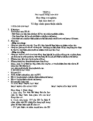 Kế hoạch bài dạy các môn Lớp 3 - Tuần 21 - Năm học 2022-2023 - Tống Trần Thăng