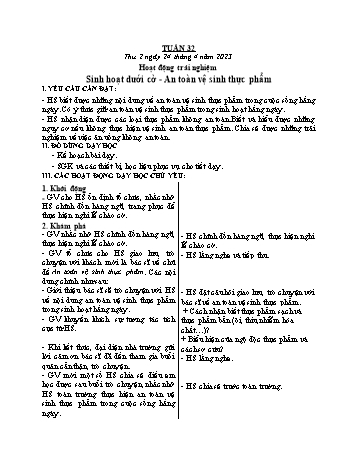 Kế hoạch bài dạy các môn Lớp 3 - Tuần 32 - Năm học 2022-2023 - Tống Trần Thăng