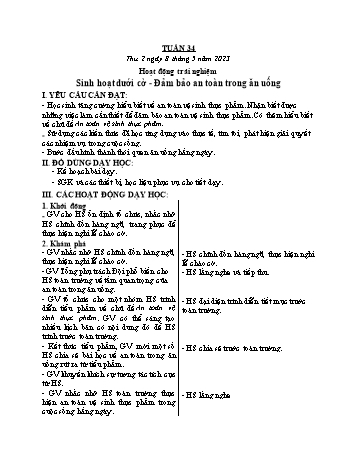 Kế hoạch bài dạy các môn Lớp 3 - Tuần 34 - Năm học 2022-2023 - Tống Trần Thăng
