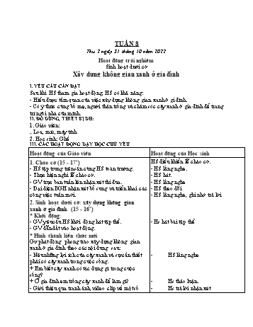 Kế hoạch bài dạy các môn Lớp 3 - Tuần 8 - Năm học 2022-2023 - Tống Trần Thăng