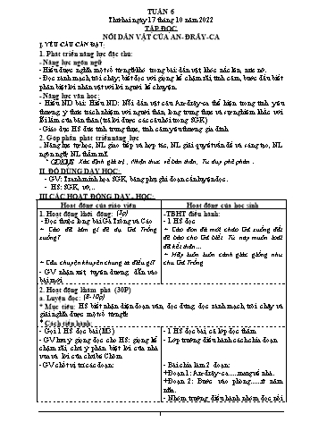 Kế hoạch bài dạy Khối 4 - Tuần 6 - Năm học 2022-2023 - Nguyễn Thị Lệ Hằng