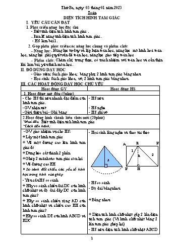 Kế hoạch bài dạy Khối 5 - Tuần 17 - Năm học 2022-2023 - Đậu Thị Thanh Huyền