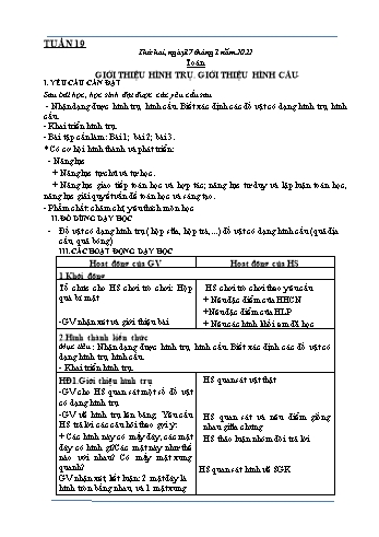 Kế hoạch bài dạy Khối 5 - Tuần 19 - Năm học 2021-2022 - Nguyễn Minh Thúy Kế hoạch bài dạy Khối 5 - Tuần 19 - Năm học 2021-2022 - Nguyễn Minh Thúy
