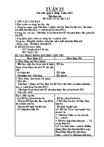Kế hoạch bài dạy Khối 5 - Tuần 25 - Năm học 2022-2023 - Đặng Thị Quỳnh Nga