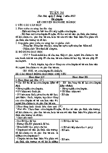 Kế hoạch bài dạy Khối 5 - Tuần 34 - Năm học 2022-2023 - Đậu Thị Thanh Huyền