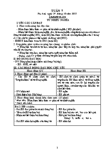 Kế hoạch bài dạy Khối 5 - Tuần 7 - Năm học 2022-2023 - Đậu Thị Thanh Huyền