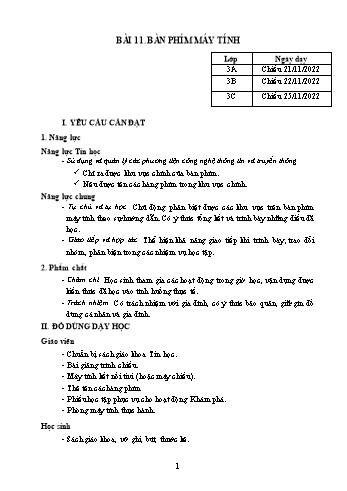 Kế hoạch bài dạy Tin học Lớp 3, 4, 5 - Tuần 11 - Năm học 2022-2023 - Hoàng Thị Thùy Kế hoạch bài dạy Tin học Lớp 3, 4, 5 - Tuần 11 - Năm học 2022-2023 - Hoàng Thị Thùy