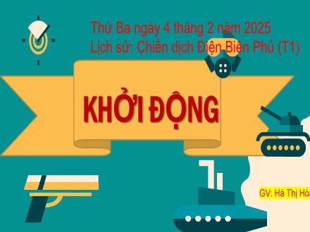 Bài giảng Lịch sử 5 (Kết nối tri thức) - Bài 15: Chiến dịch Điện Biên Phủ năm 1954 - Năm học 2024-2025 - Hà Thị Hòa