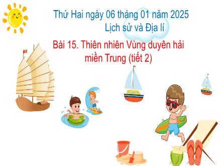 Bài giảng Lịch sử và Địa lí 4 - Bài 15. Thiên nhiên Vùng duyên hải miền Trung (Tiết 2) - Năm học 2024-2025