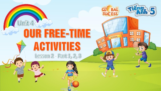 Bài giảng Tiếng Anh 5 (Global success) - Unit 4: Our free-time activities - Lesson 2 - Part 1+2+3