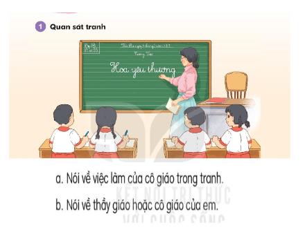 Bài giảng Tiếng Việt 1 (Kết nối tri thức) - Hoa yêu thương - Năm học 2024-2025