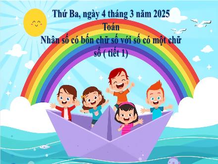Bài giảng Toán 3 (Kết nối tri thức) - Nhân số có bốn chữ số với số có một chữ số - Năm học 2024-2025