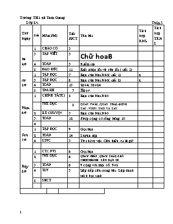 Giáo án các môn Lớp 2 - Tuần 3 - Năm học 2012-2013 - Trường Tiểu học Thị xã Tam Giang