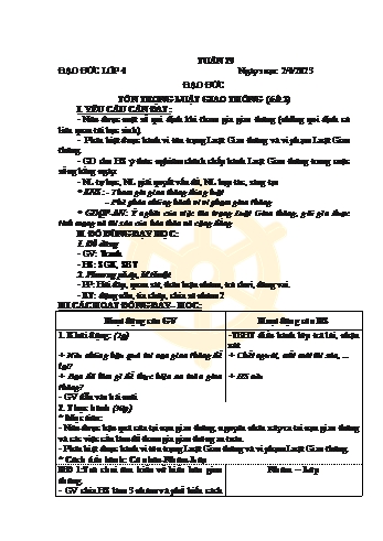 Giáo án Đạo đức + Lịch sử + Địa lí Lớp 4+5 - Tuần 29 - Năm học 2022-2023