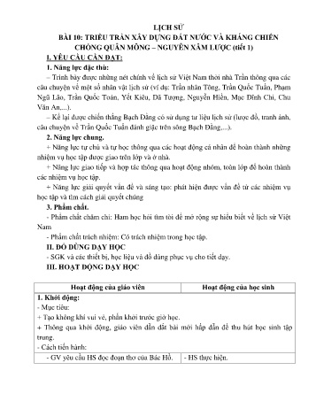 Giáo án Lịch sử và Địa lí 5 - Tuần 13